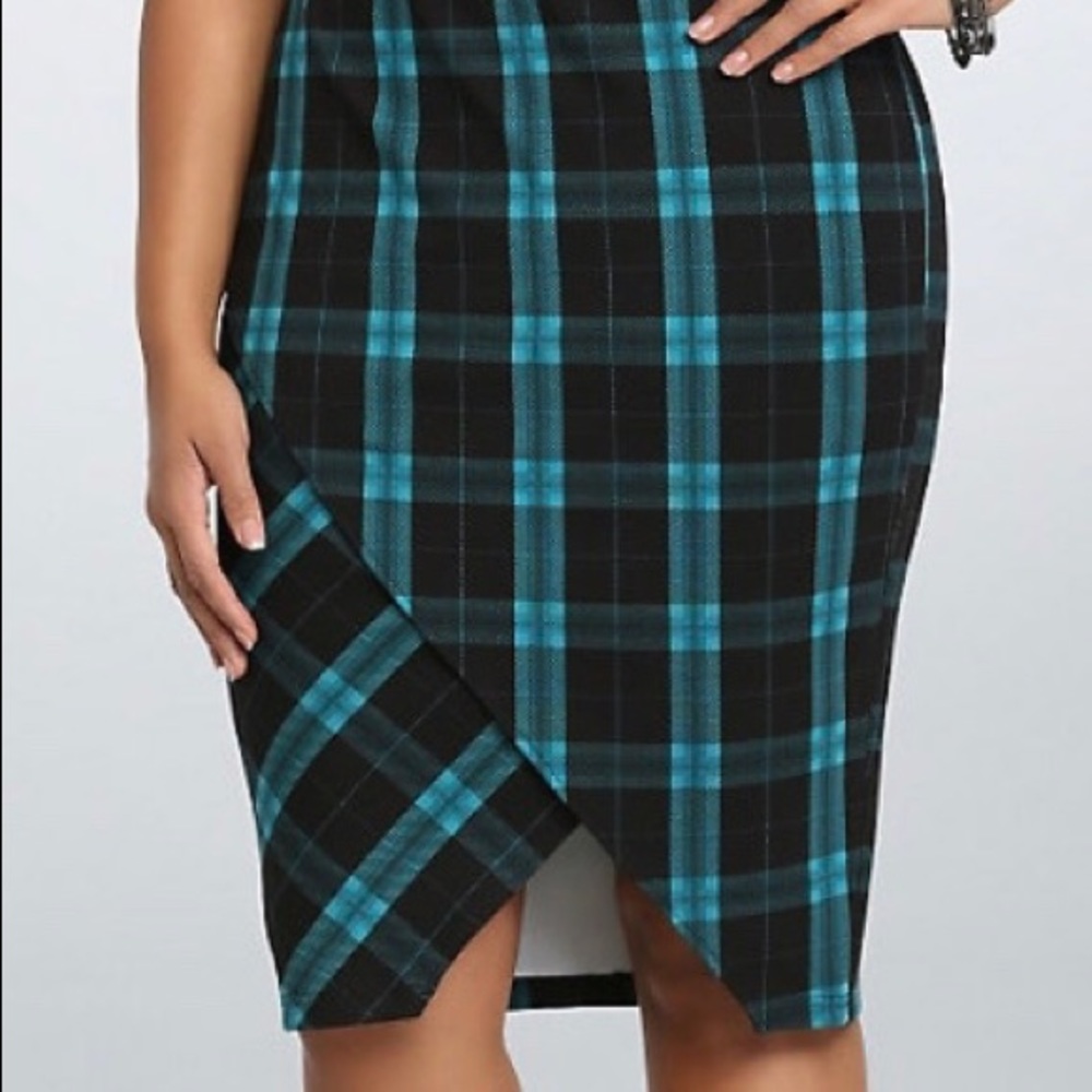 Torrid Plaid Pencil Skirt
